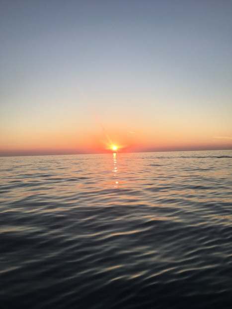 Sunset from Boat perspective